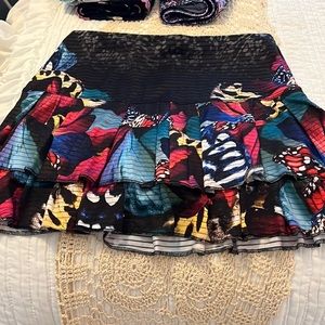 Beautiful butterfly lucky in love tennis skirt!